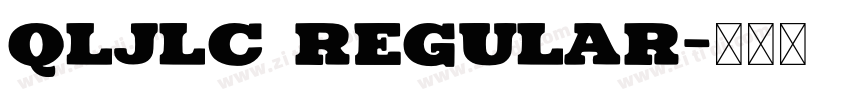 QlJlC Regular字体转换